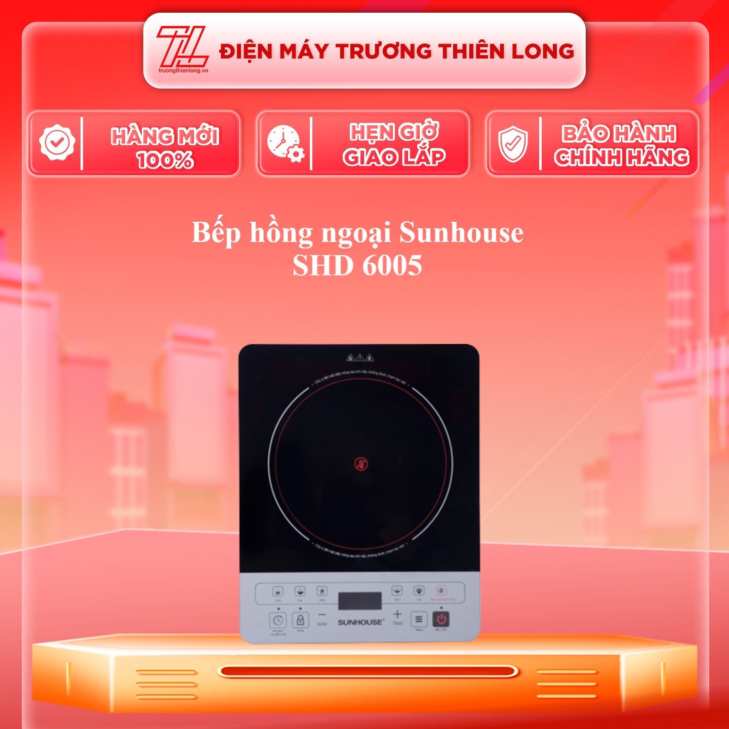 SHD 6005 - Bếp hồng ngoại Sunhouse SHD 6005 - Hàng Chính Hãng - Chỉ Giao Hồ Chí Minh