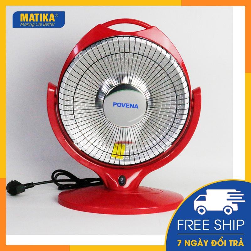 Quạt sưởi Halogen POVENA quạt sưởi ấm 700W thiết kế nổi bật vận hành bền bỉ PVN-SH28 - Hàng chính hãng