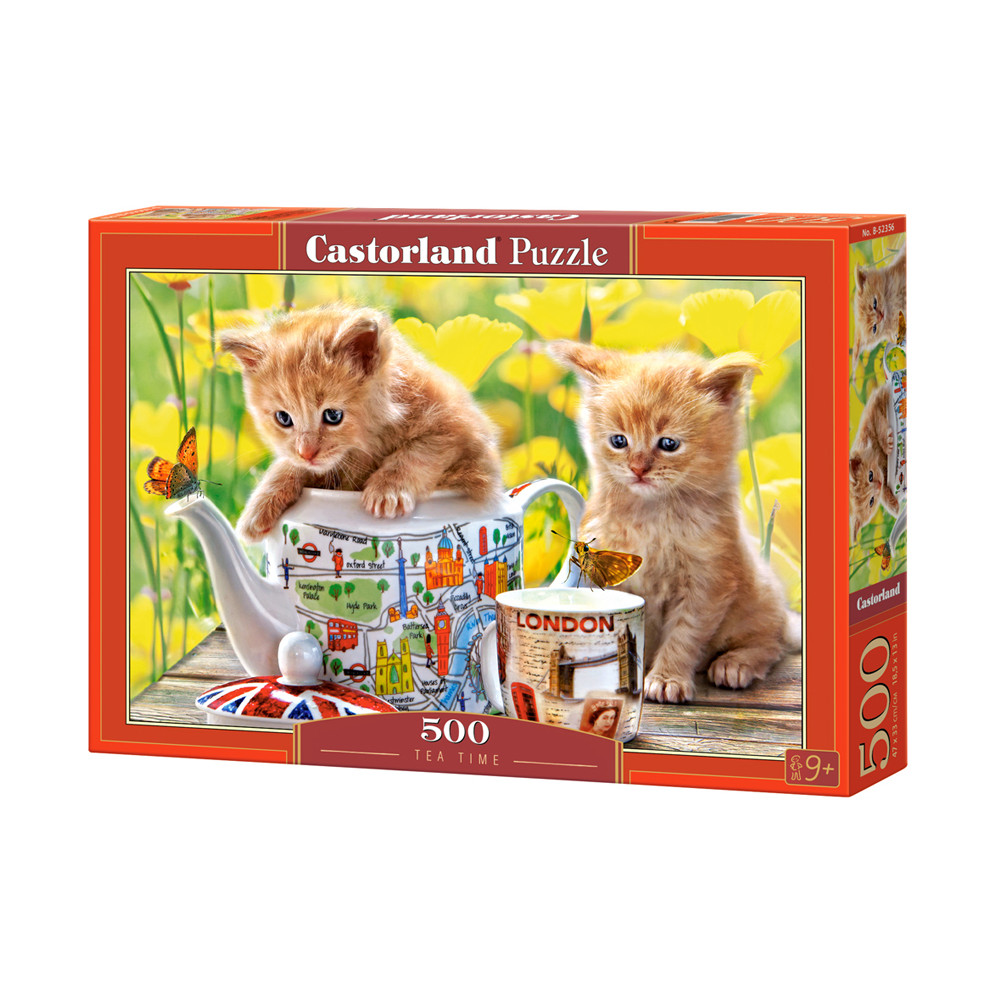 Xếp hình puzzle tiệc trà chiều với những chú mèo 500 mảnh CASTORLAND B-52356