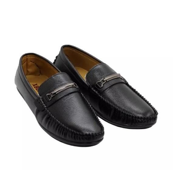 Giày lười nam da mềm, mang êm chân với 2 màu nâu và đen, kiểu dáng thời trang