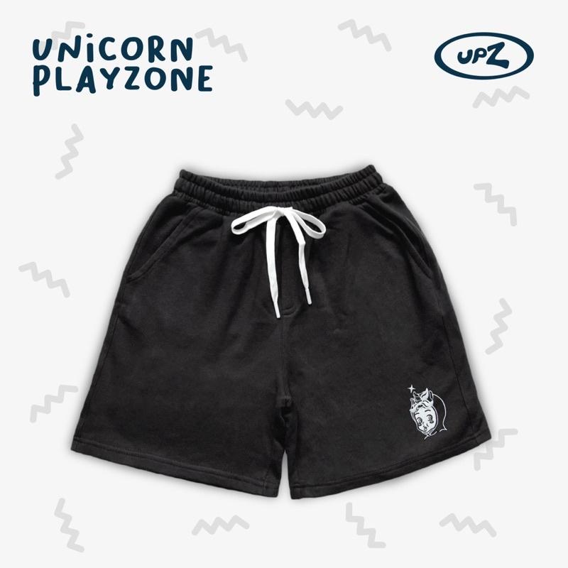 UPZ Quần Shorts Thun Thêu Unicorn Babe (4 Màu)