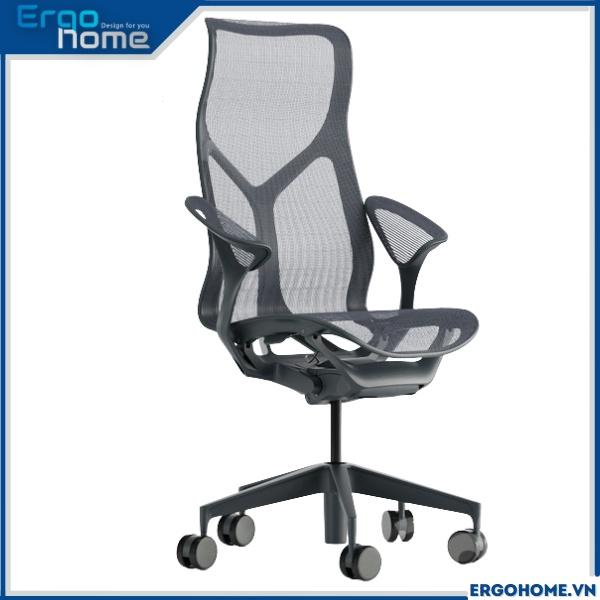 Ghế Công Thái Học Cao Cấp Herman Miller Cosm Ergohome thiết kế lưng cao, hỗ trợ ngồi tư thế chuẩn, bảo vệ cột sống, màu sắc bắt mắt sang trọng, bảo hành 12 năm