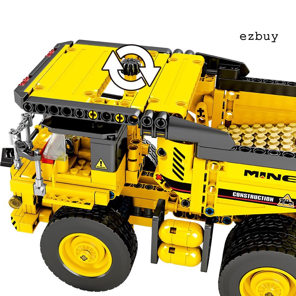 Đồ Chơi Lắp Ráp Xe Tải Công Trường Diy Cho Bé