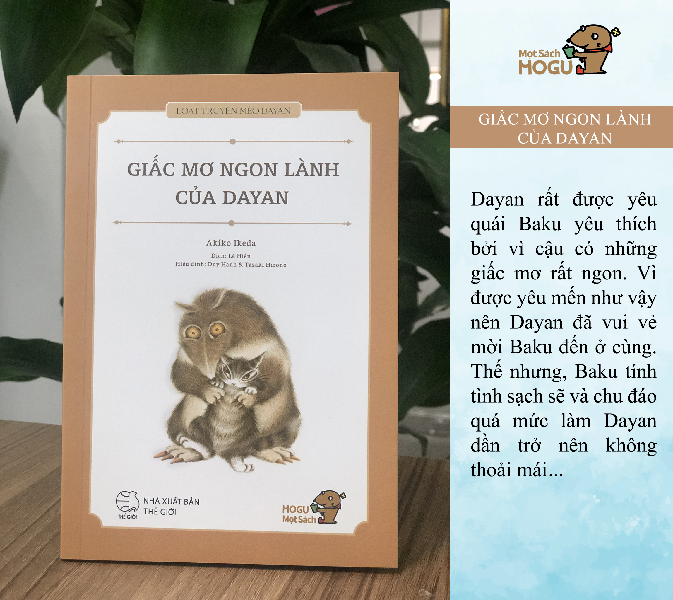 GIẤC MƠ NGON LÀNH CỦA DAYAN - Loạt truyện Mèo Dayan - Sách cho bé từ 3 tuổi