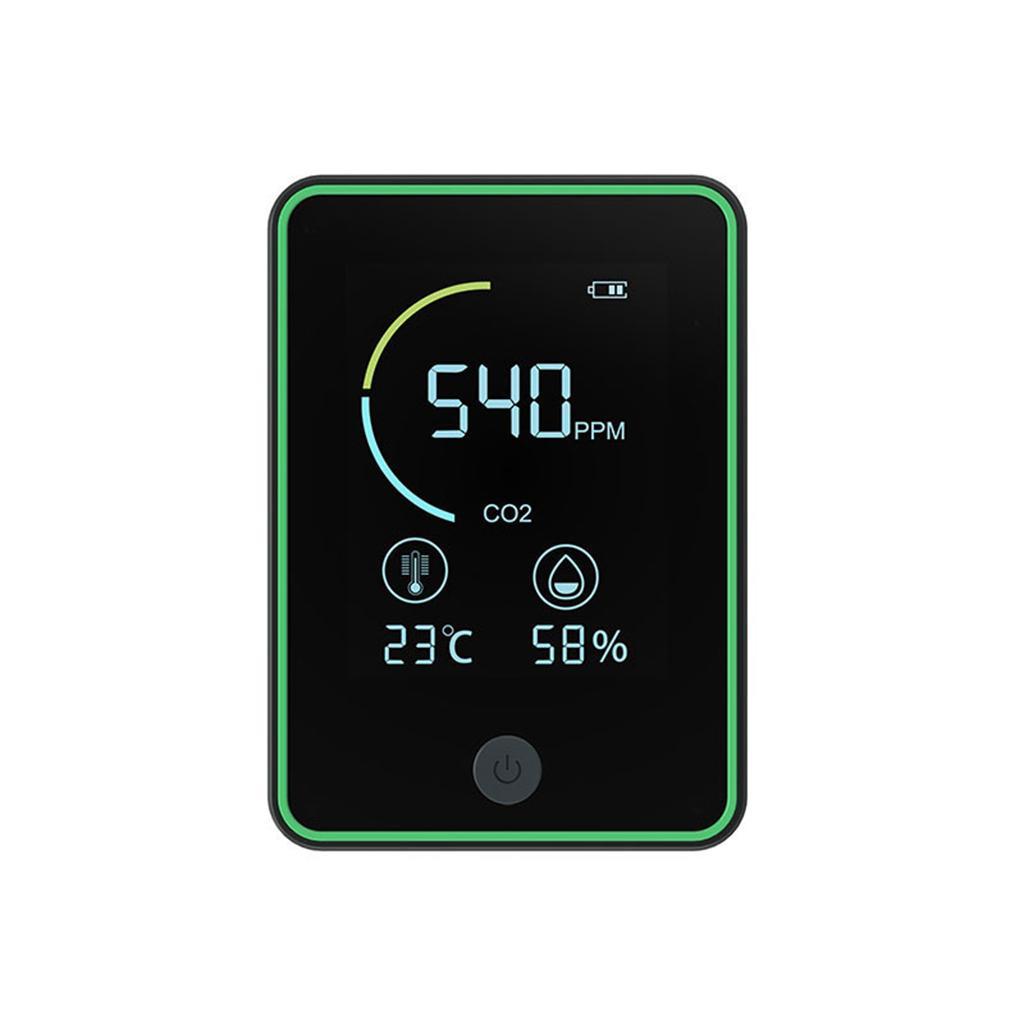 Portable Indoor Air Quality Monitor Air Quality Meters 1200MAh Intelligent Air Quality Sensor CO2 Monitor Accurate Carbon Dioxide Sensor 0-5000PPM