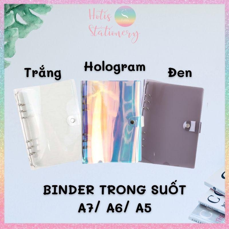 Hologram Binder - Bìa còng dẻo nút bấm - A7/ A6/ A5 (Không kèm giấy