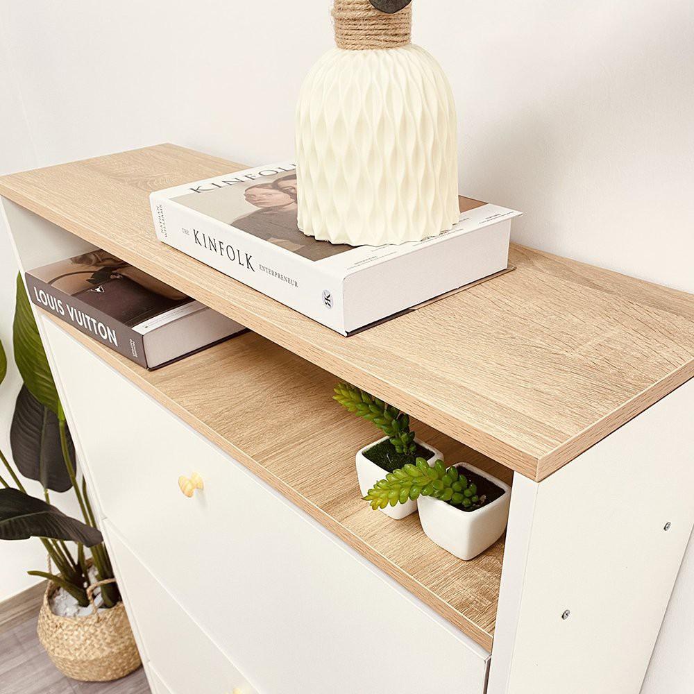 Tủ Giày Thông Minh Cánh Lật Tiết Kiệm Diện Tích 3 Tầng 6 Ngăn Sức Chứa Khủng Chống Mùi Hôi - GP112