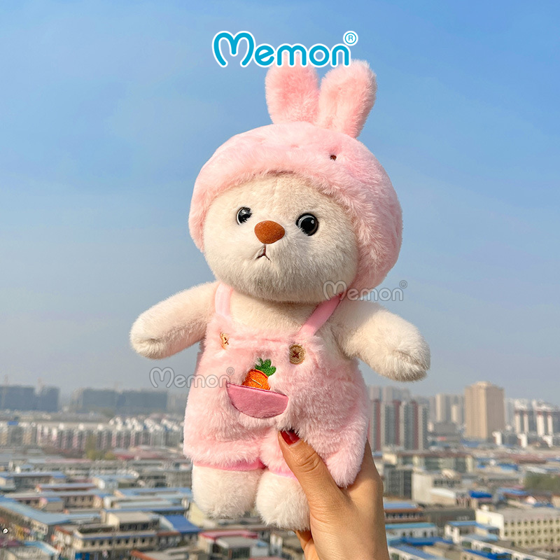 Gấu Bông Teddy Lena Cosplay Thỏ, Khủng Long, Heo, Vịt Cực Cute 28cm - 55cm Cao Cấp Memon