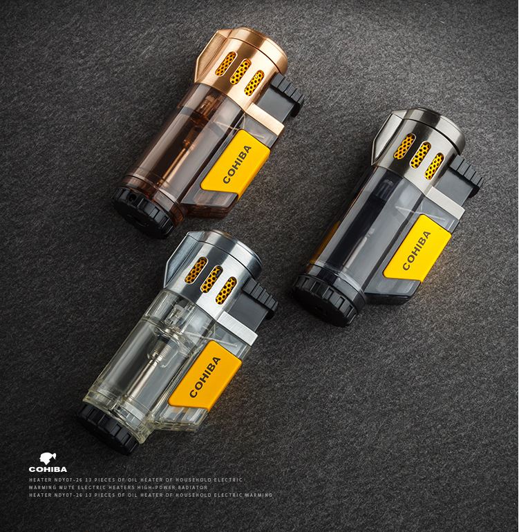 Vỏ Hột Quẹt Bật Lửa Khò 3 Tia  COB373 Thiết Kế Đẹp Độc Lạ - Dùng Gas Cao Cấp