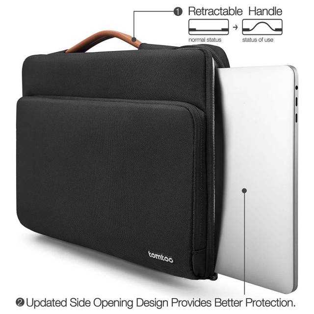 Túi Xách Chống Sốc Tomtoc Briefcase Macbook Pro 13” - Black
