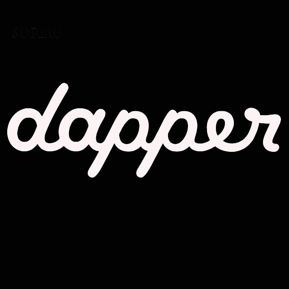 Miếng dán trang trí cho cửa sổ xe hơi phản chiếu chữ Dapper