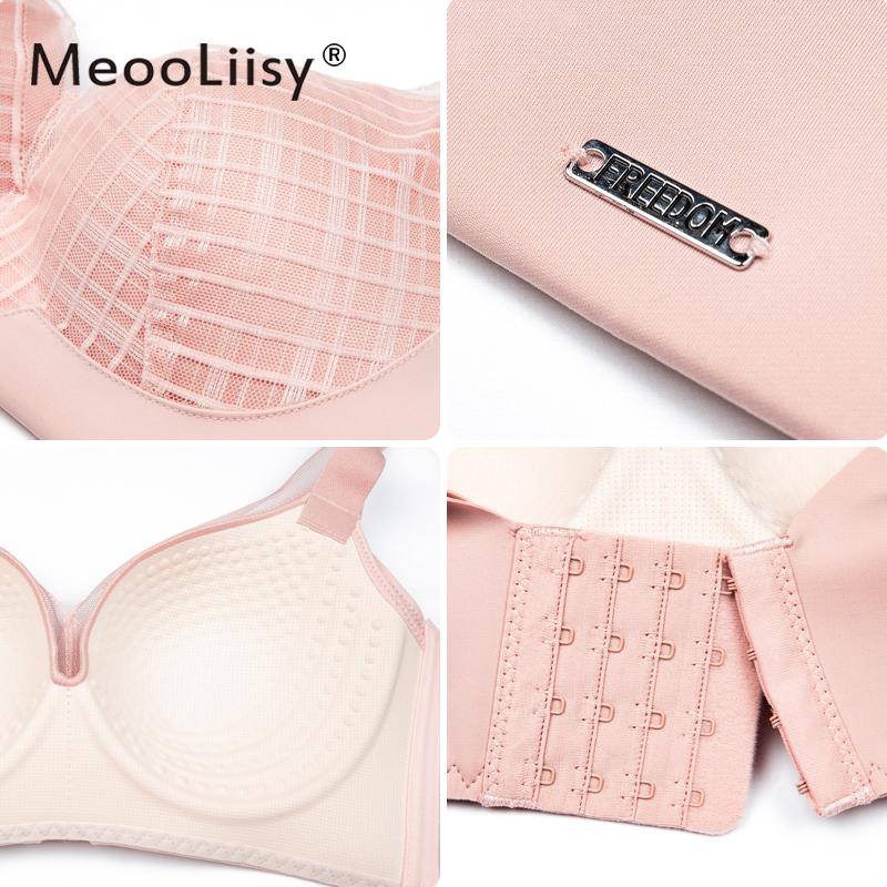 Liền Mạch Plus Kích Thước Áo Ngực C D Cốc Không Dây Quần Lót Sexy Push Up Áo Mềm Mại Thoải Mái