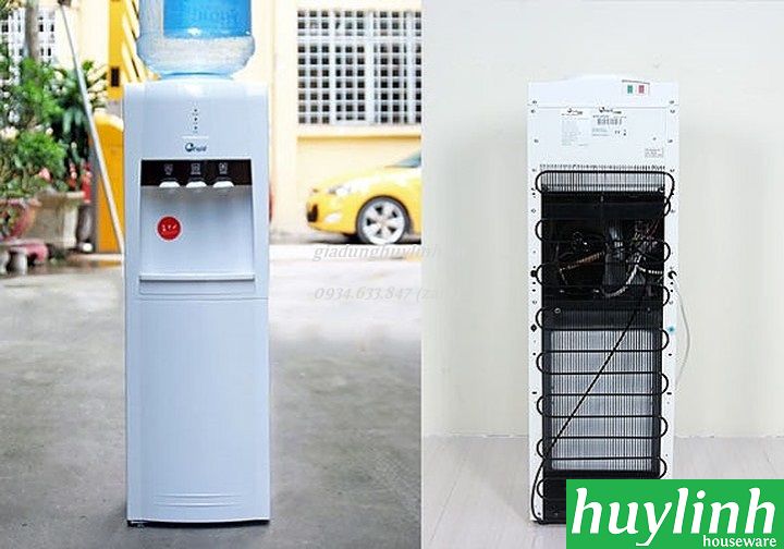 Cây nước nóng lạnh 3 vòi Fujie WD1800C - Làm lạnh bằng Block - Hàng chính hãng