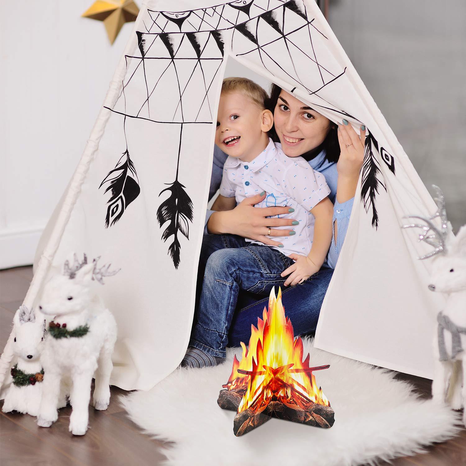 Ngọn lửa ngọn lửa giả cao nhân tạo Giấy 3D Trang trí các bìa cứng ngọn lửa ngọn lửa lửa trại để trang trí bữa tiệc lửa trại