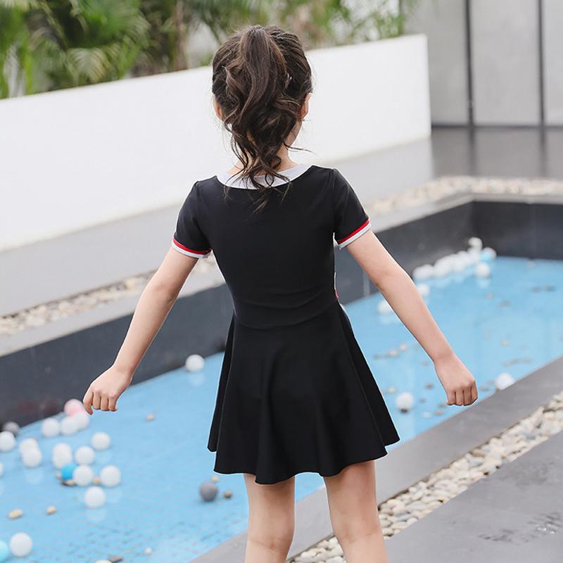 Loe Ngắn Tay Váy Hai Mảnh Bơi Trang Phục Cho Bé Gái Đồ Bơi Trẻ Em Bơi Đồ Tắm