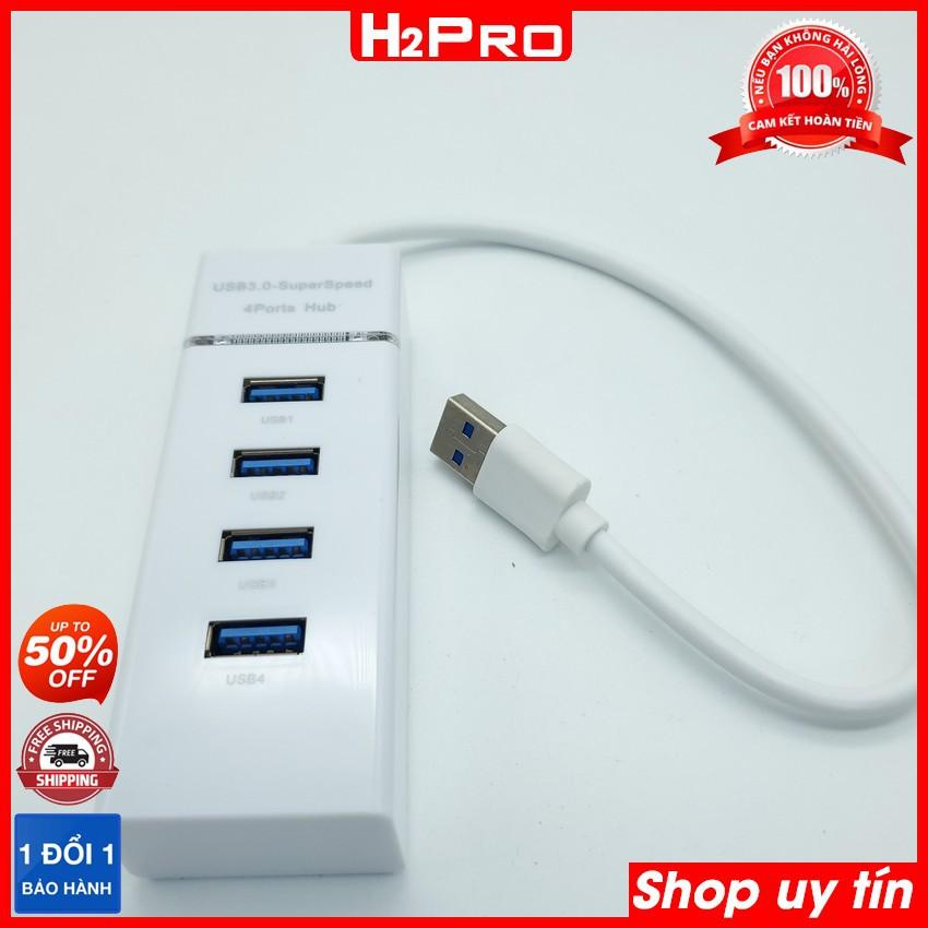 Bộ chia 4 cổng USB 3.0 H2PRO, dây dài 30cm, truyền tải tốc độ cao 5GBPS