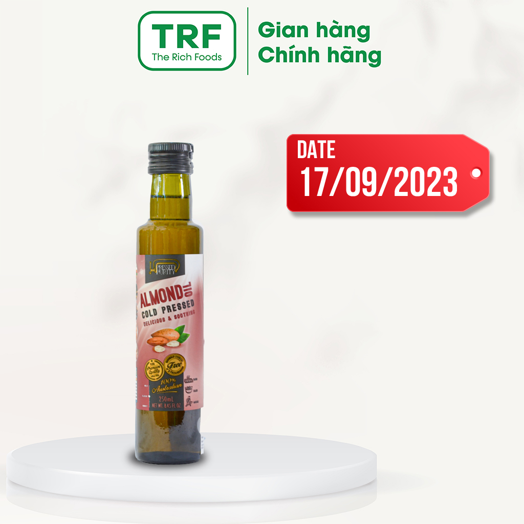 Dầu Hạnh Nhân Ép Lạnh - Almond Oil - Press Purity - Chai 250ml - Nhập khẩu Úc