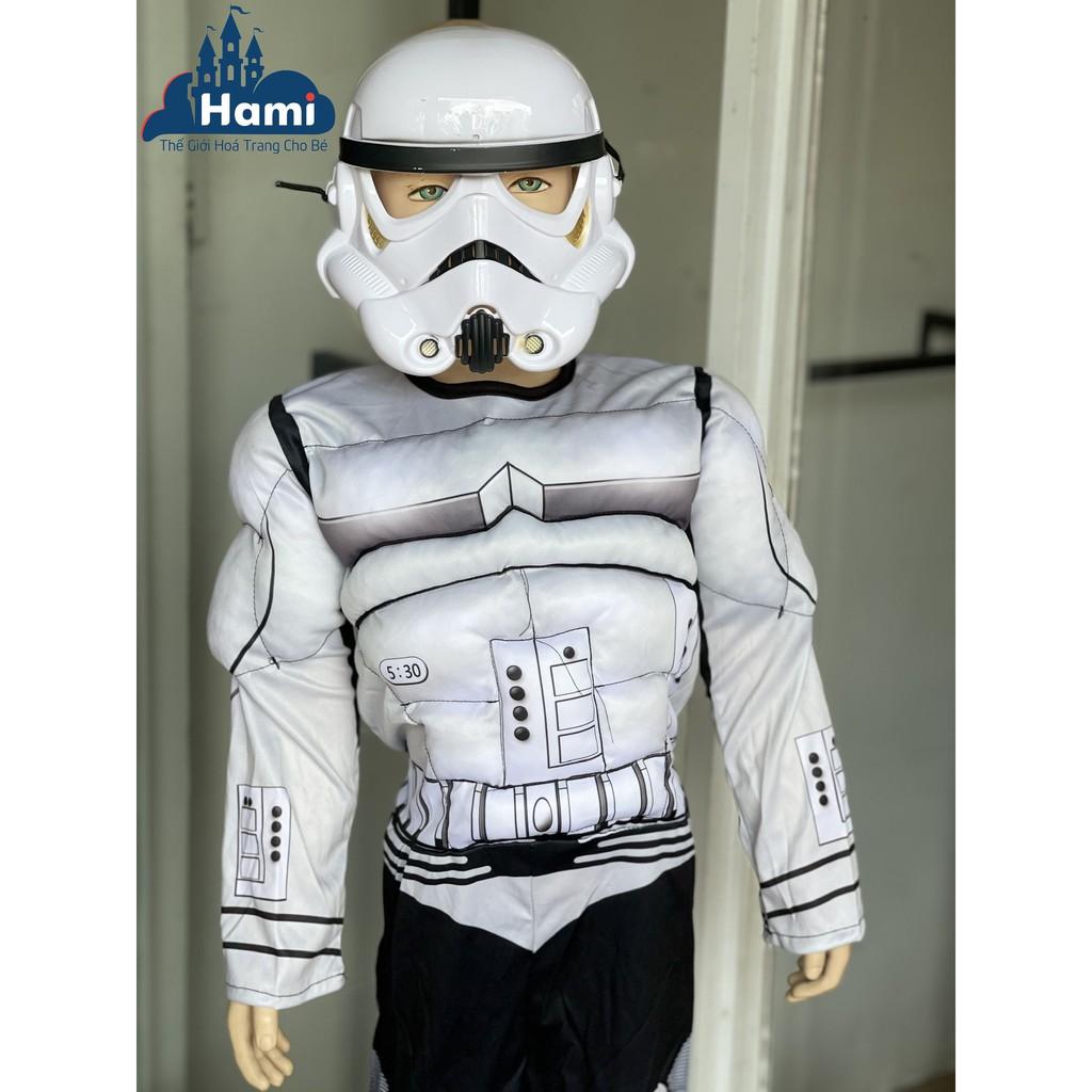 Hóa Trang Chiến Tranh Giữa Các Vì Sao Star Wars Độn Cơ Bắp Kèm Mặt Nạ Cho Bé