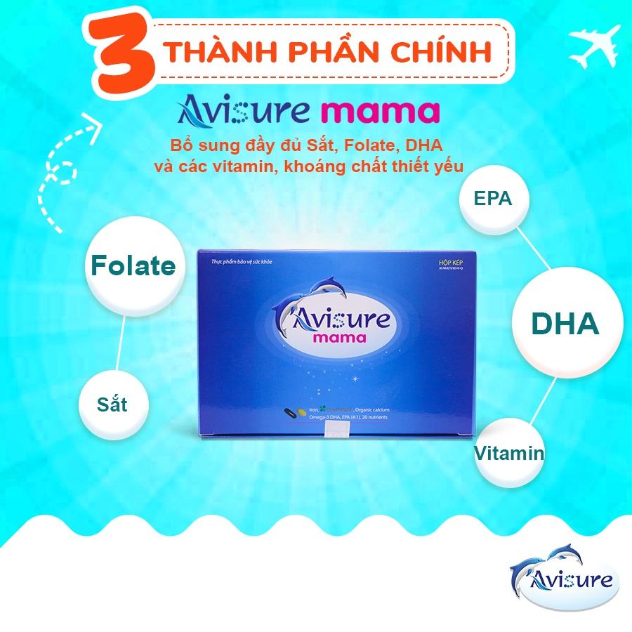 Vitamin tổng hợp dành cho bà bầu, trước và sau sinh Avisure Mama