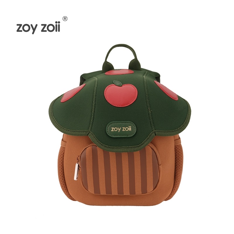 Balo cho bé mầm non Zoyzoii B50 hình cây nấm Mushroom series backpack, chống nước, siêu nhẹ, thoáng khí, quai rộng, chắc chắn - Hàng chính hãng