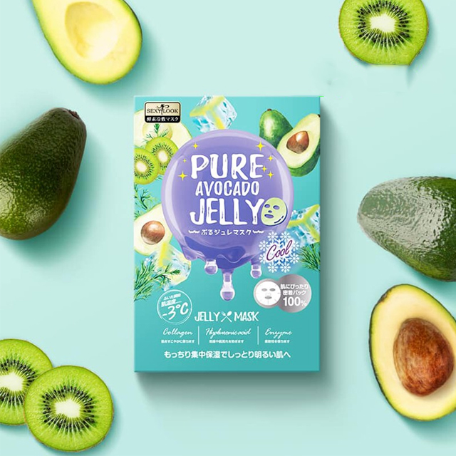 3 Miếng Mặt Nạ Sexylook Pure Avocado Cooling Cool Jelly Mask 38ml