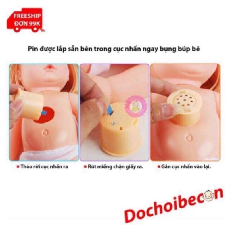 Búp bê Baby Bình sữa có nhạc