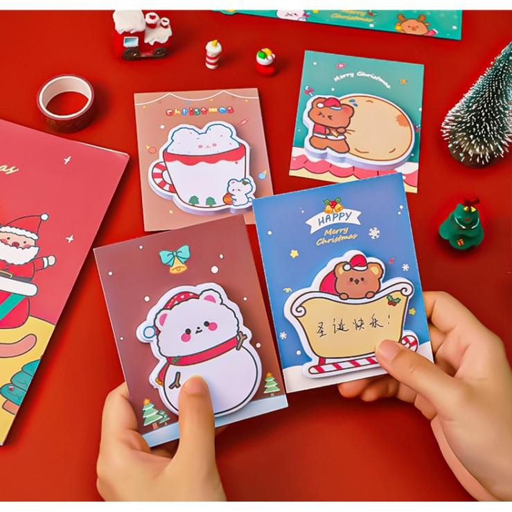 Note ghi chú Noel 8x8cm 50 tờ giá sỉ