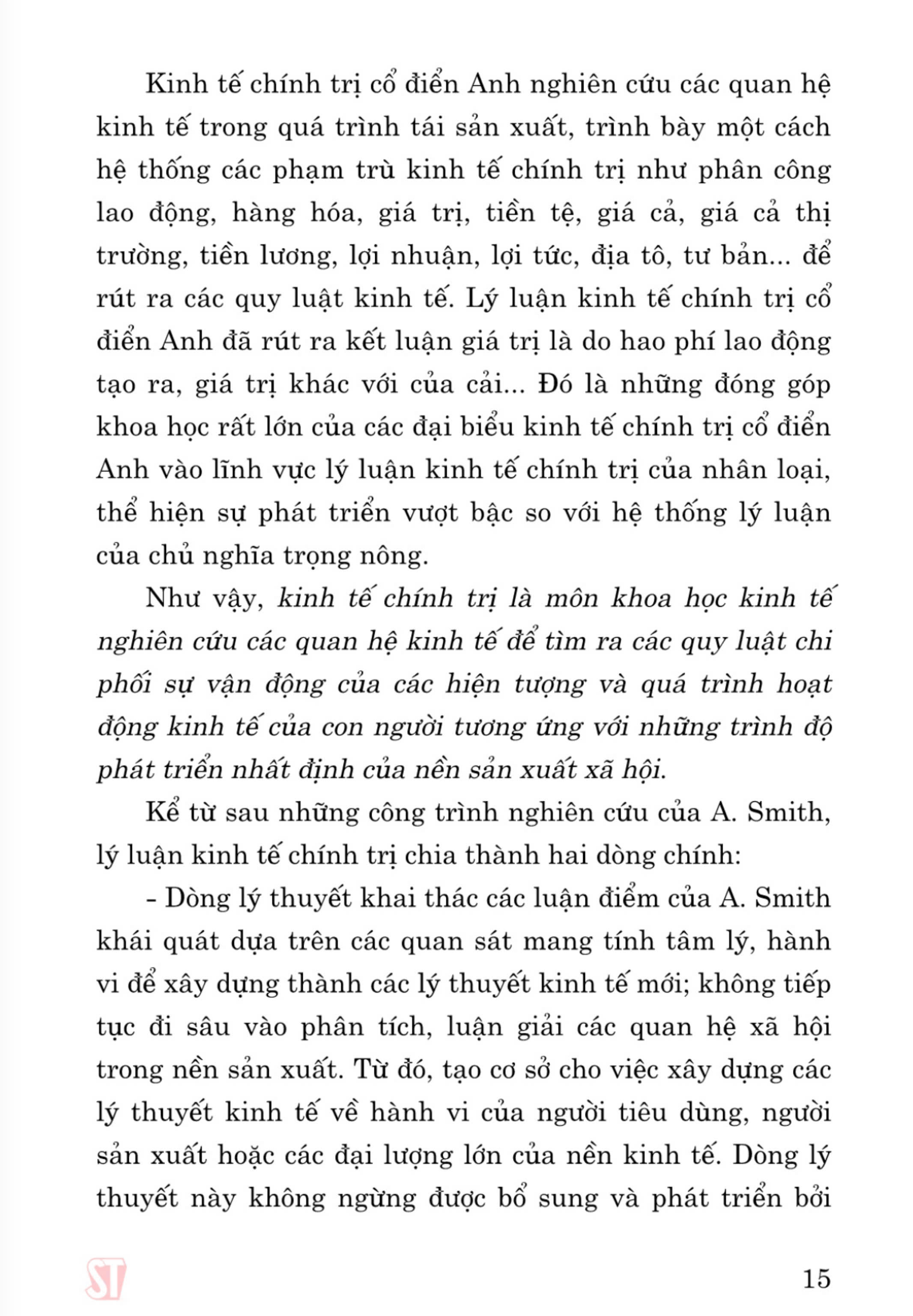 Giáo trình Kinh tế chính trị Mác - Lênin (Dành cho bậc đại học hệ không chuyên lý luận chính trị) - bản in 2024