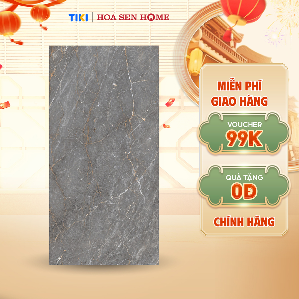 Gạch men lát nền LUSTRA INDAL0801600009 loại gạch granite vân đá tự nhiên độ dày 9.4mm, gạch 1 face, kích thước 800mmx1600mm, thùng 2 viên - Hàng chính hãng