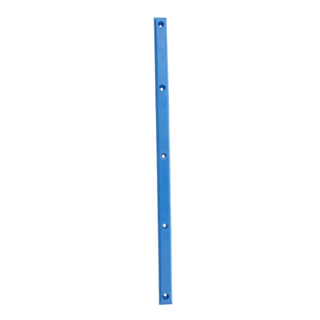 2x1 Pair Longboard Skateboard Rails with Mounting Screws Outdoor Sports Part Blue