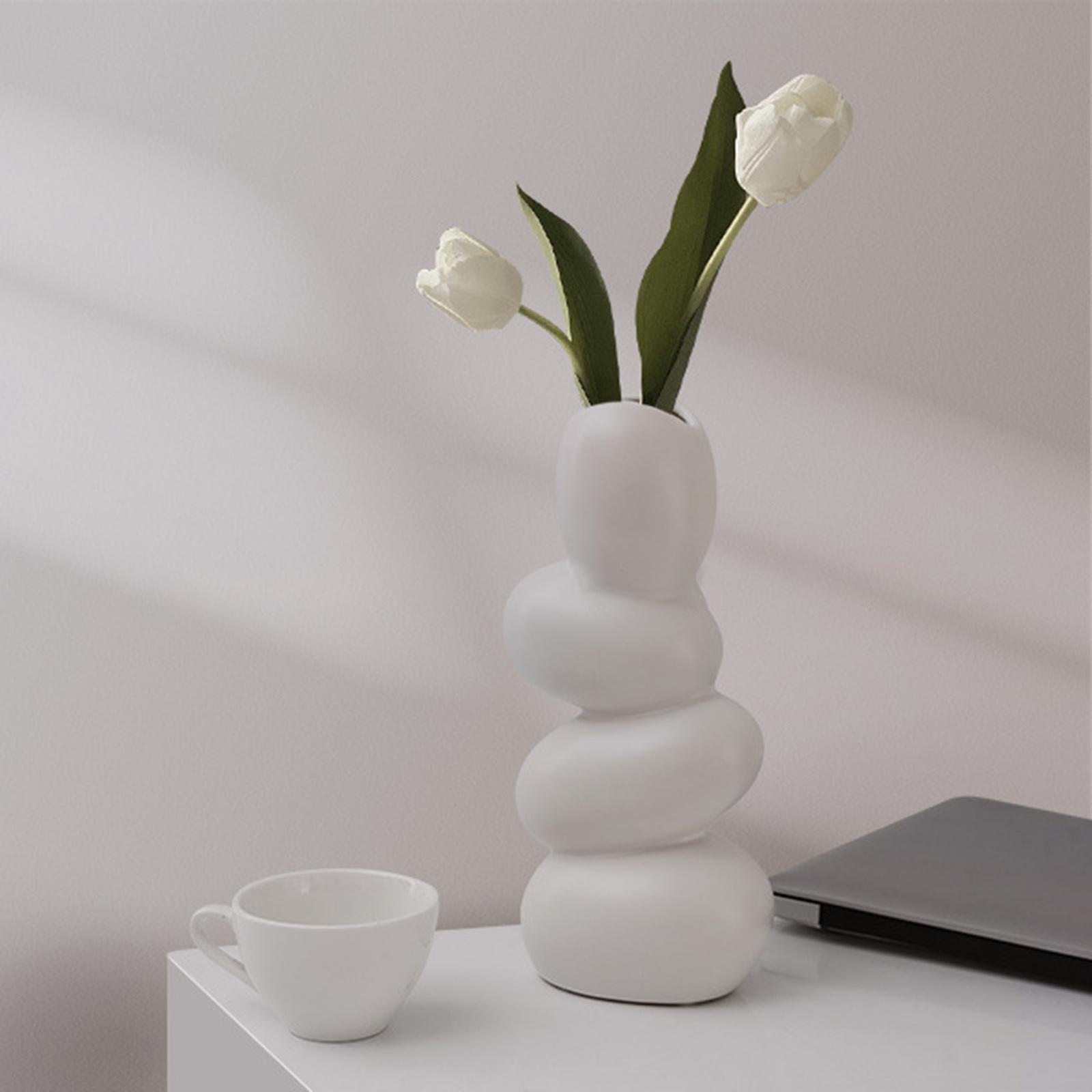 Minimalist Ceramic Flower Vase Planters Holder  Pot