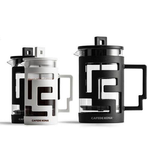 Bình French Press - Bình pha cà phê kiểu Pháp thủy tinh khung nhựa Cafede Kona – 350ml