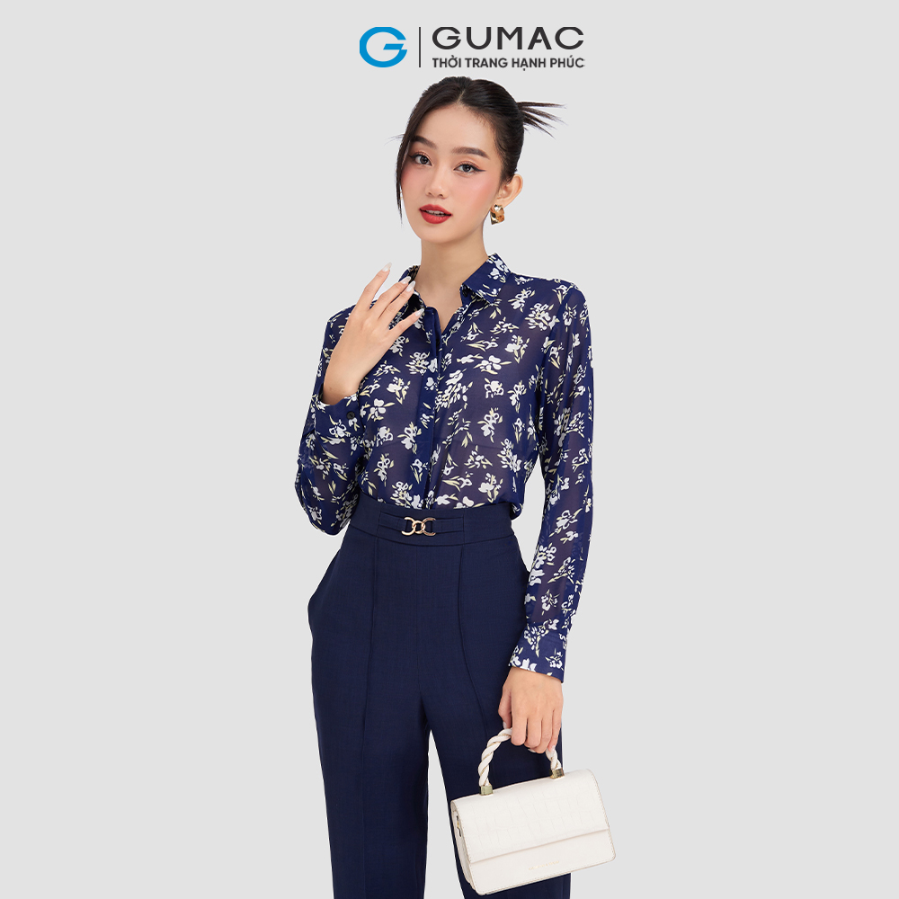 Quần ống đứng lưng kiểu GUMAC QD03041