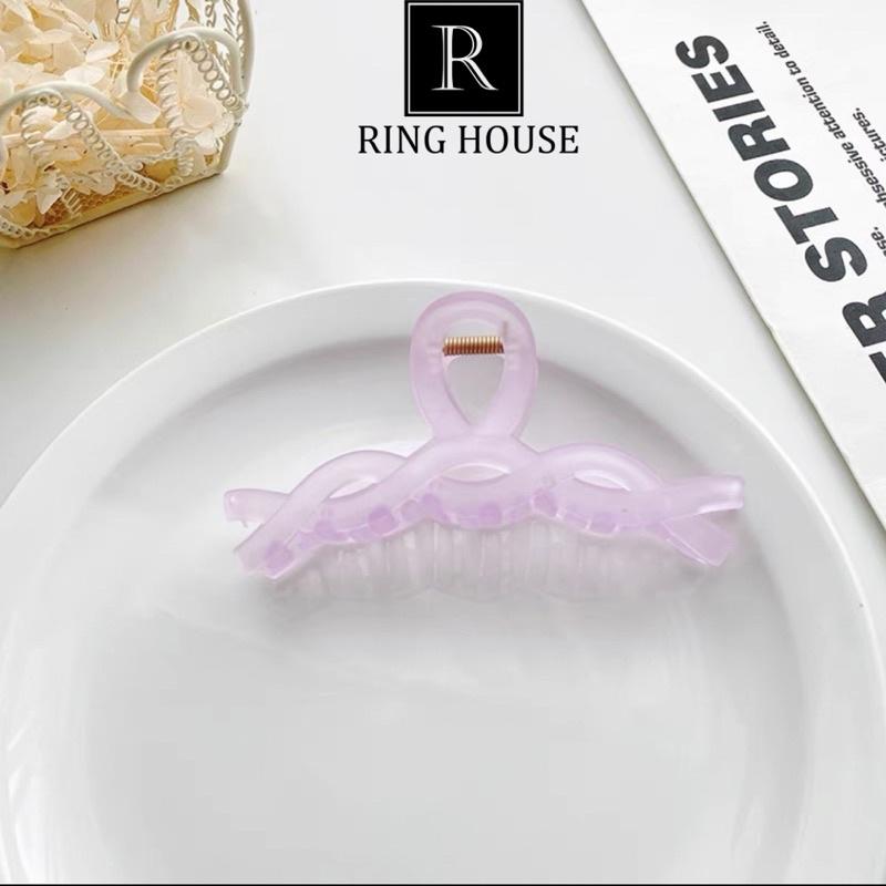 KẸP TÓC NỮ XOẮN MÀU TÍM PASTEL
