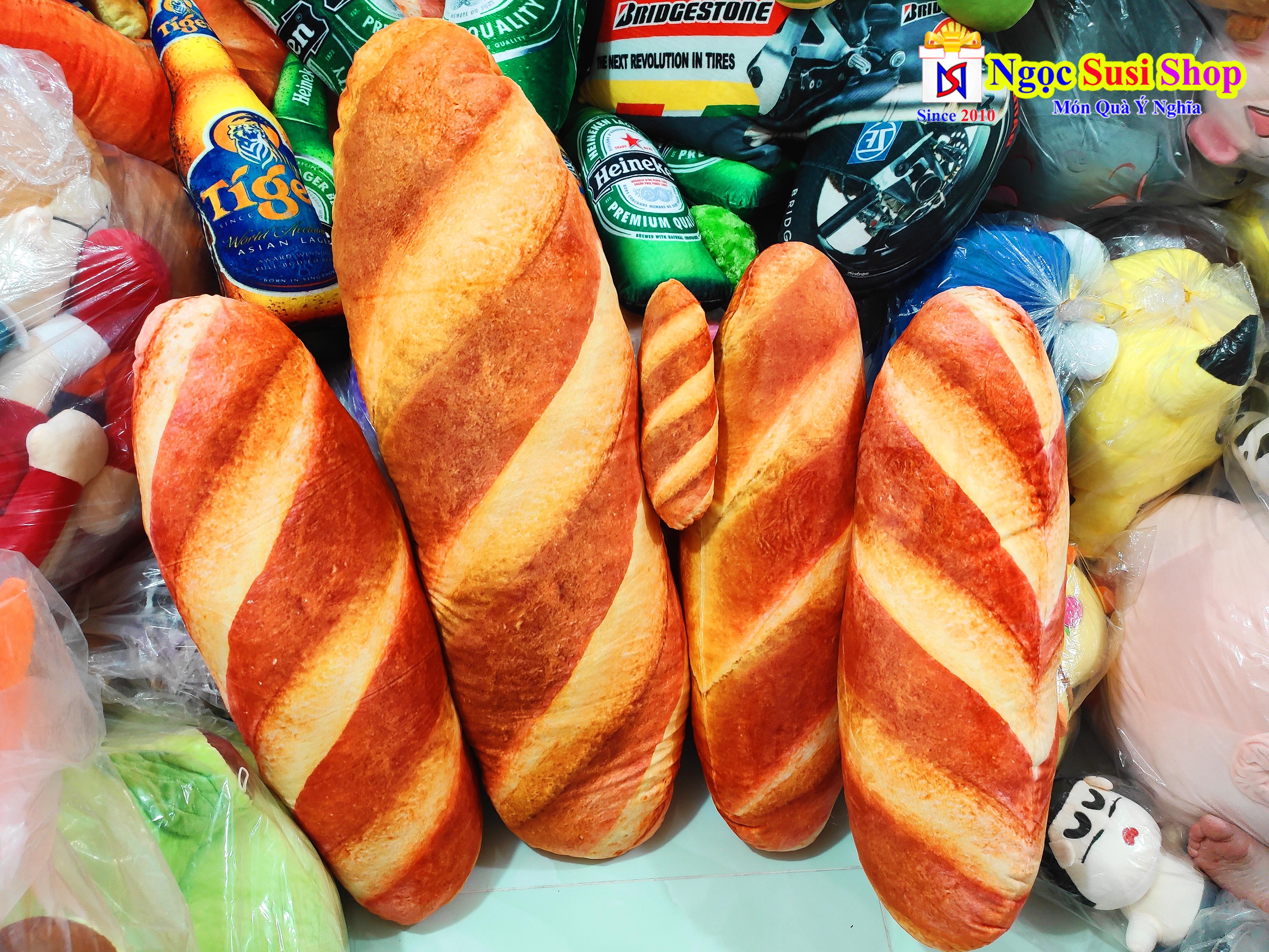 GỐI ÔM BÁNH MÌ 3D SIÊU DÀI SIÊU TO SIÊU MỊN - SIÊU ÊM