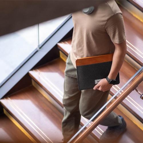 TÚI CHỐNG SỐC TOMTOC FELT & PU LEATHER CHO IPAD 9.7-11/12.9 /16 INCH bảo vệ chất lượng và ngăn ngừa trầy xước - HÀNG CHÍNH HÃNG