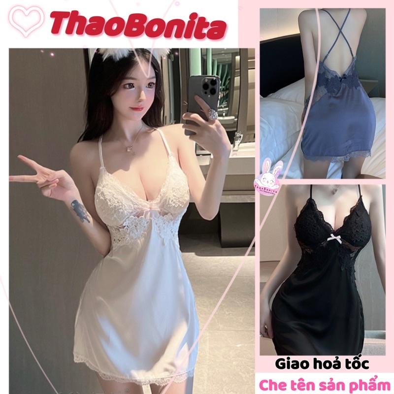 Váy ngủ ren hoa ngực cực xinh. Giao hoả tốc HCM. Đồ ngủ Cosplay sexy ThaoBonita