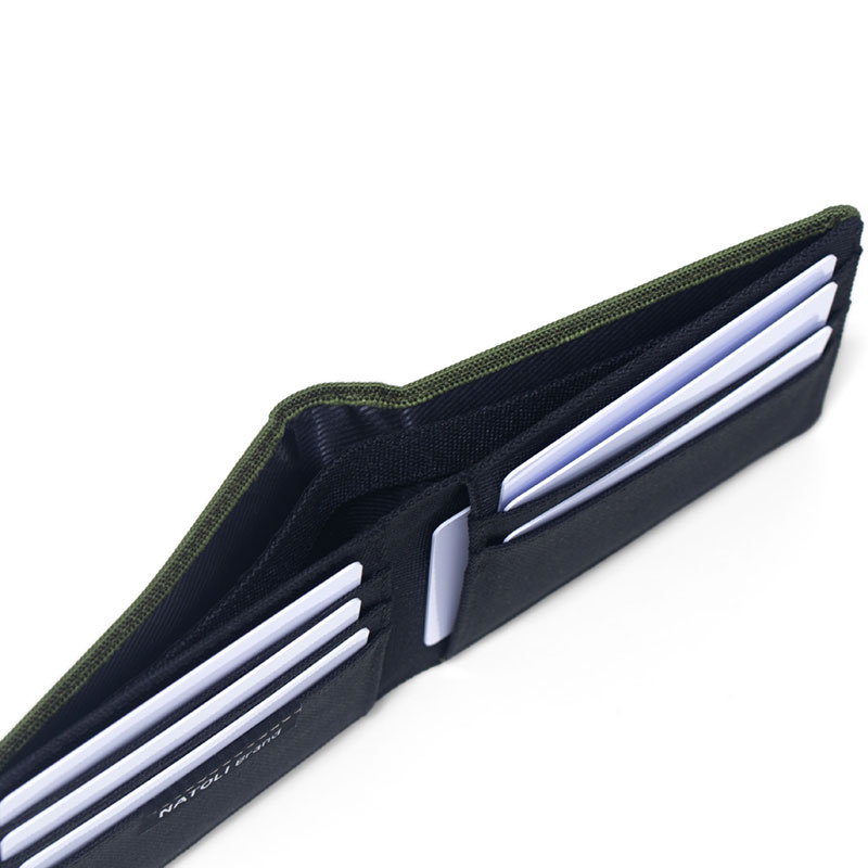 Ví da nam nữ dáng ngang NATOLI gập đôi đựng thẻ cầm tay cao cấp BST Simple Horizontal Wallet V4