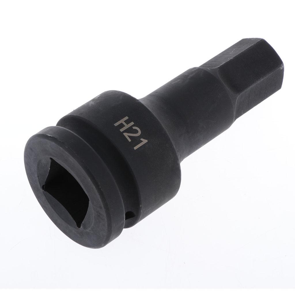 3/4 Inch Sâu Dài Tác Động Ổ Cắm Bit Trục Hạt Ổ Cắm Allen Driver Dụng Cụ 21 Mm