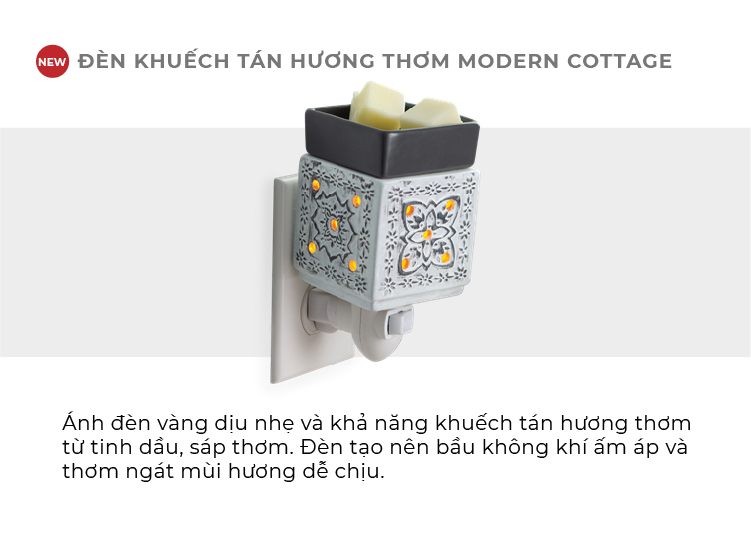 Đèn khuếch tán hương thơm Yankee Candle - Modern Cottage