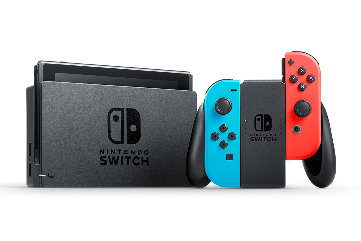 Máy Chơi Game Nintendo Switch Với Neon Blue Và Red Joy‑Con (Xanh Đỏ) Model Mới 2019 - Hàng Nhập Khẩu