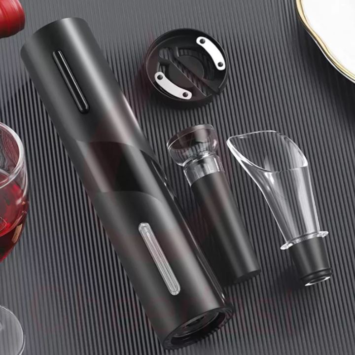 Bộ dụng cụ mở vang tự động đa năng MGS-KP1-361901 kèm nút đậy chai - Dung lượng pin 500mAh