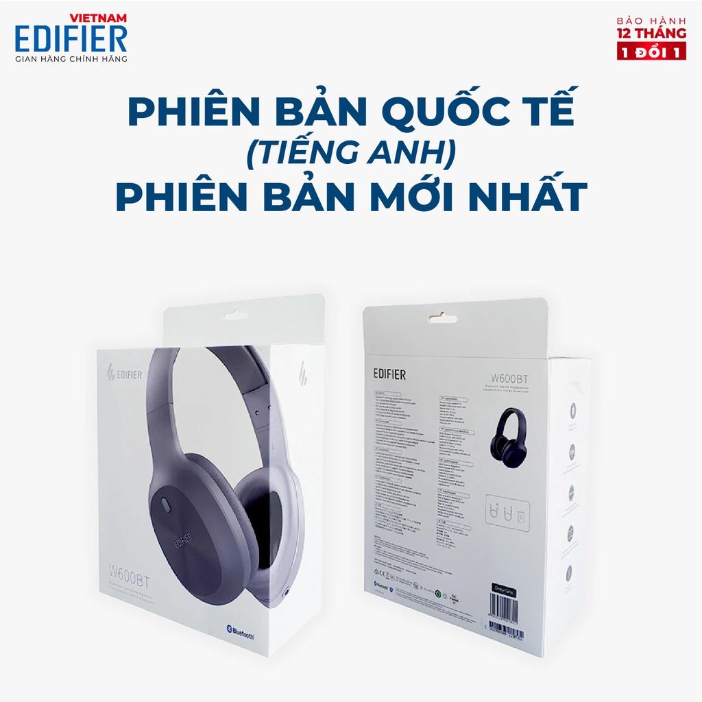 Tai nghe Bluetooth 5.1 EDIFIER W600BT - 30h Playtime - Thích hợp chơi game, học tập và làm việc trực tuyến (online) - Hàng chính hãng