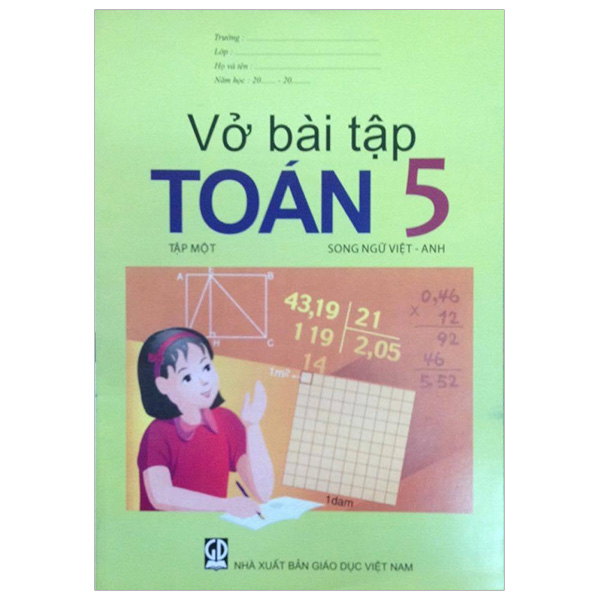 Vở Bài Tập Toán 5/1 (Song Ngữ Việt - Anh)