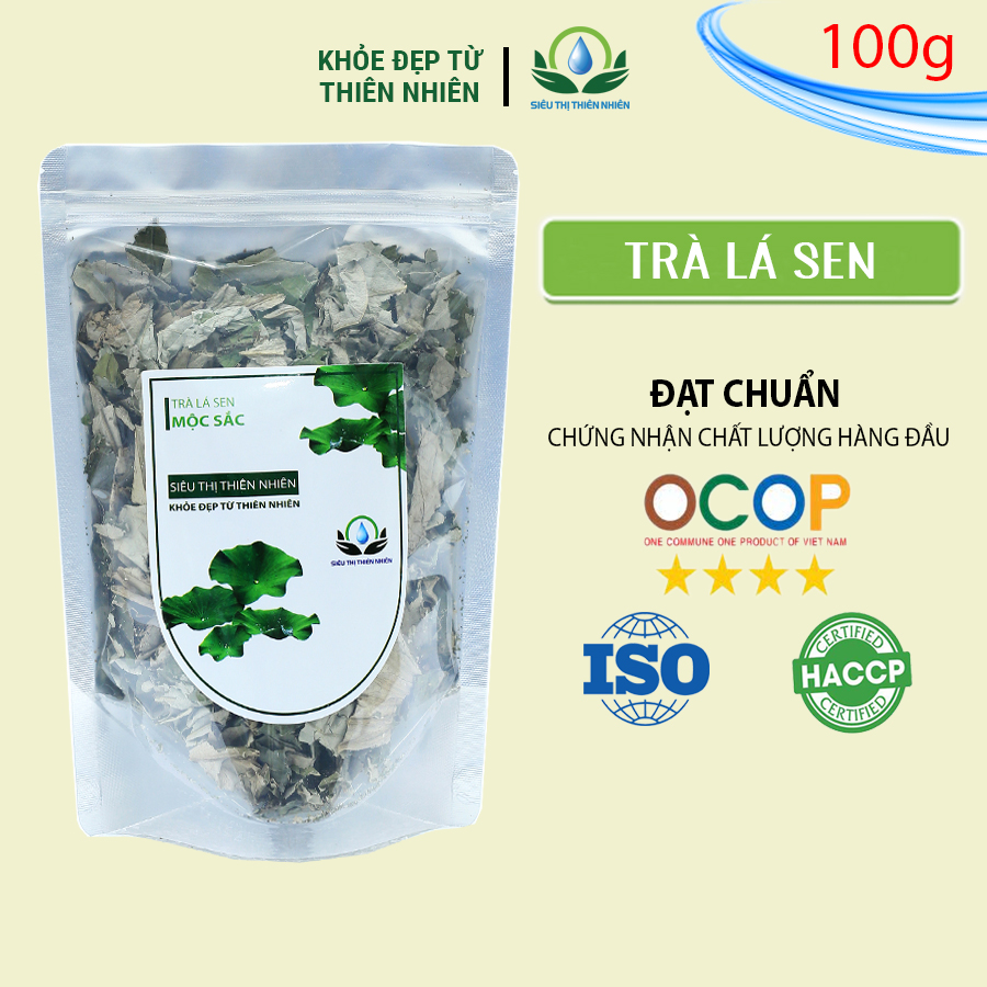 Đặc Sản Đồng Tháp - Trà Lá Sen Sấy Khô Mộc Sắc 100g - OCOP 4 SAO