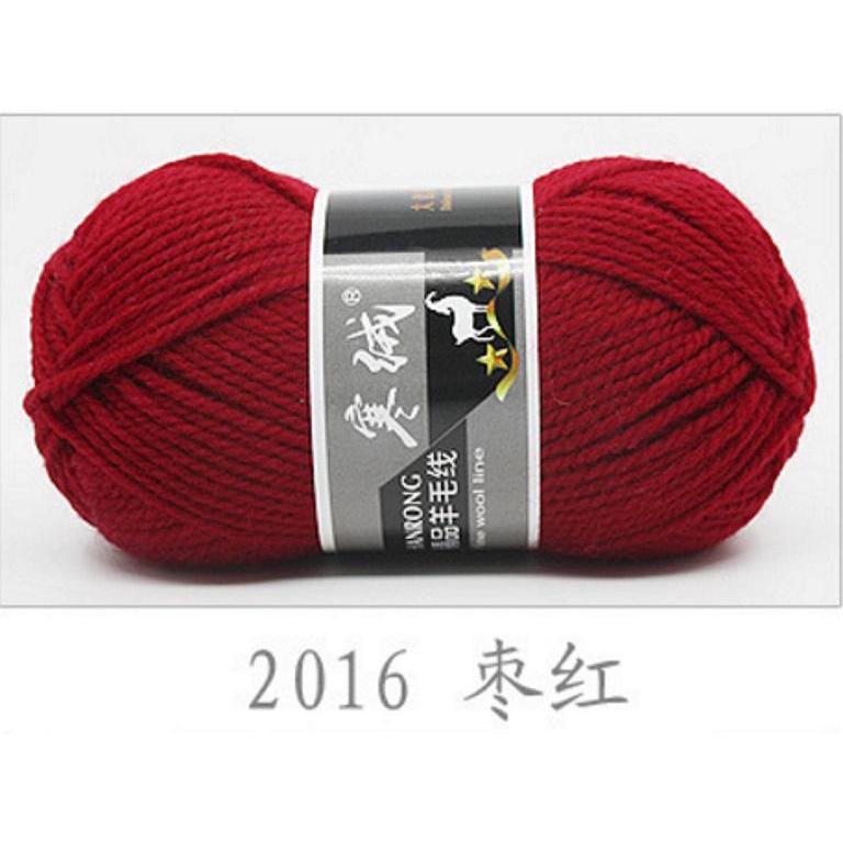 Len đan khăn lông cừu nhập khẩu cao cấp , dụng cụ đan móc thủ công thú áo khăn mũ cao cấp