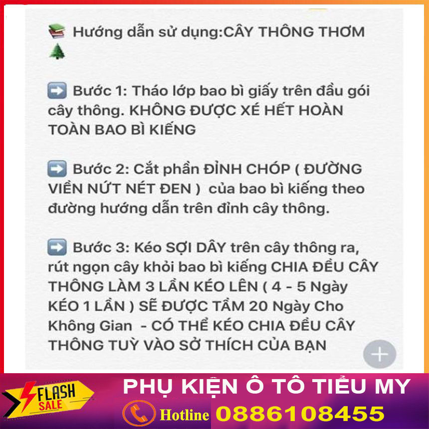 Cây thông thơm, Lá thơm cây thông cờ Mỹ khử mùi ô tô,phòng ngủ loại 1 bao thơm