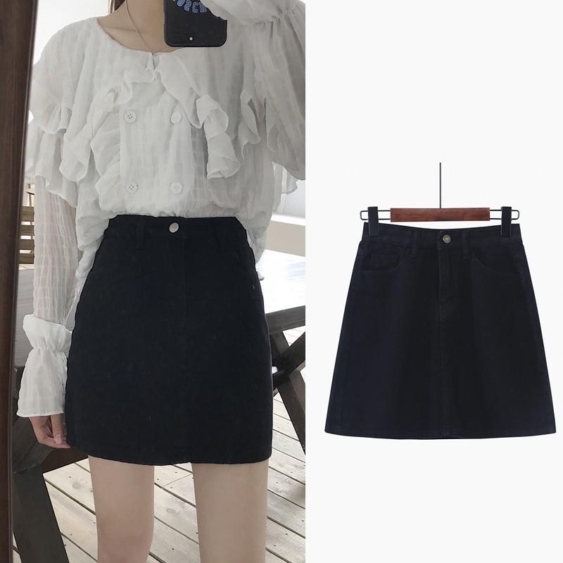 Chân váy chữ A ️ HOAMIFASHION ️ Váy chữ a ngắn vải kaki dày dặn mềm mịn, chân váy nữ lưng cao phong cách Hàn Quốc