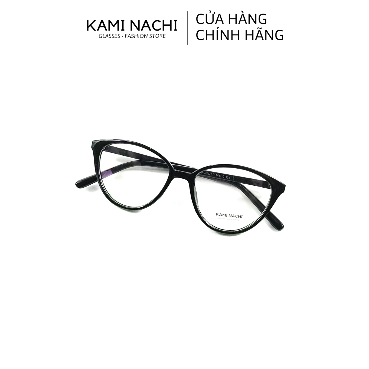 Gọng kính nhựa dáng mắt mèo KAMI NACHI phong cách tự do 2360