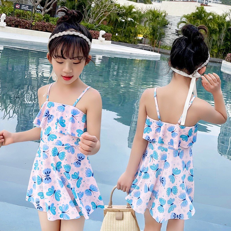 Bộ Bơi Bé Gái, Bộ Bikini CHo bé 2 dây Siêu Dễ thương